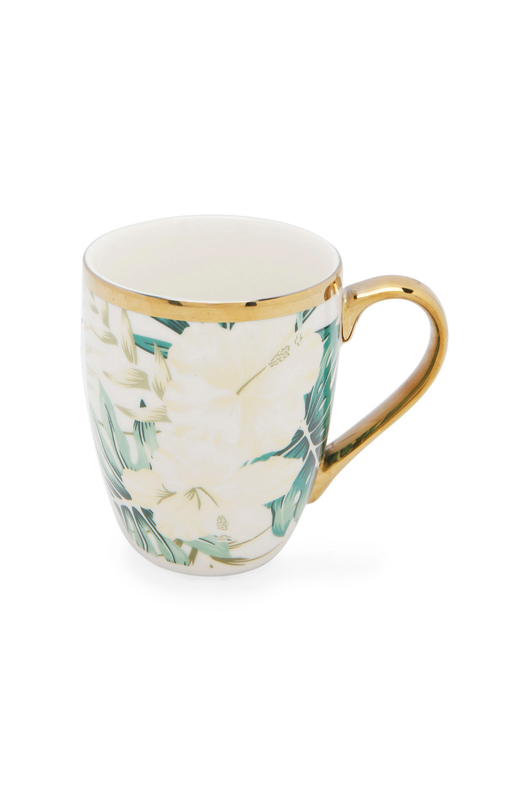 Redtag-Assorted-Floral-Mug-With-Gold-Rim-Category:Cups-&-Mugs,-Colour:Assorted,-Deals:New-In,-Dept:Home,-Filter:Home-Dining,-HMW-DIN-Crockery,-New-In-HMW-DIN,-Non-Sale,-Section:Homewares,-W22A-Home-Dining-