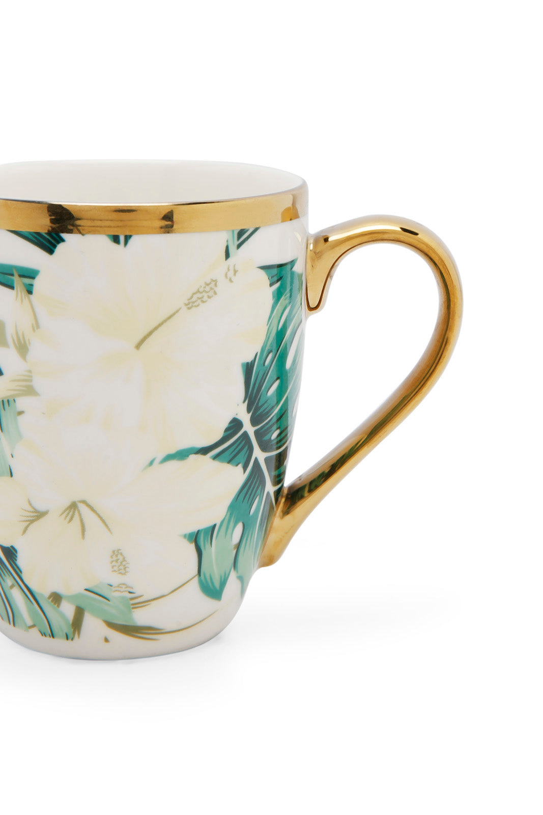 Redtag-Assorted-Floral-Mug-With-Gold-Rim-Category:Cups-&-Mugs,-Colour:Assorted,-Deals:New-In,-Dept:Home,-Filter:Home-Dining,-HMW-DIN-Crockery,-New-In-HMW-DIN,-Non-Sale,-Section:Homewares,-W22A-Home-Dining-