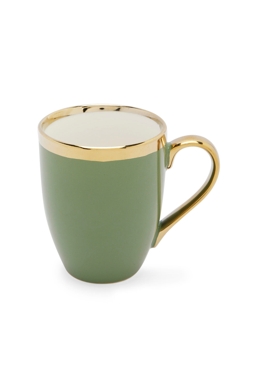 Redtag-Green-Mug-With-Gold-Rim-Category:Cups-&-Mugs,-Colour:Green,-Deals:New-In,-Dept:Home,-Filter:Home-Dining,-HMW-DIN-Crockery,-New-In-HMW-DIN,-Non-Sale,-Section:Homewares,-W22A-Home-Dining-