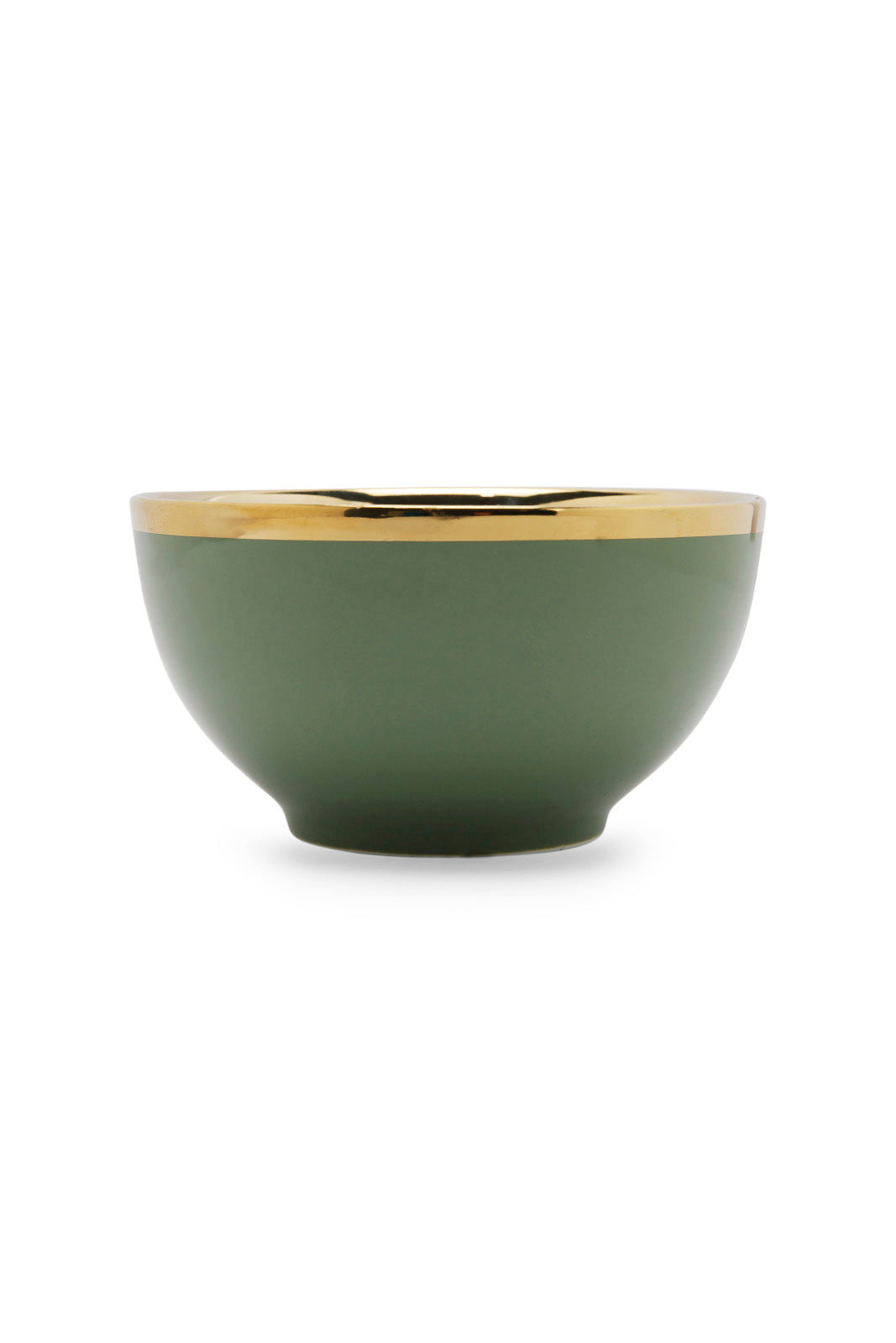 Redtag-Green-Bowl-With-Gold-Rim-Category:Bowls,-Colour:Green,-Deals:New-In,-Dept:Home,-Filter:Home-Dining,-HMW-DIN-Crockery,-New-In-HMW-DIN,-Non-Sale,-Section:Homewares,-W22A-Home-Dining-