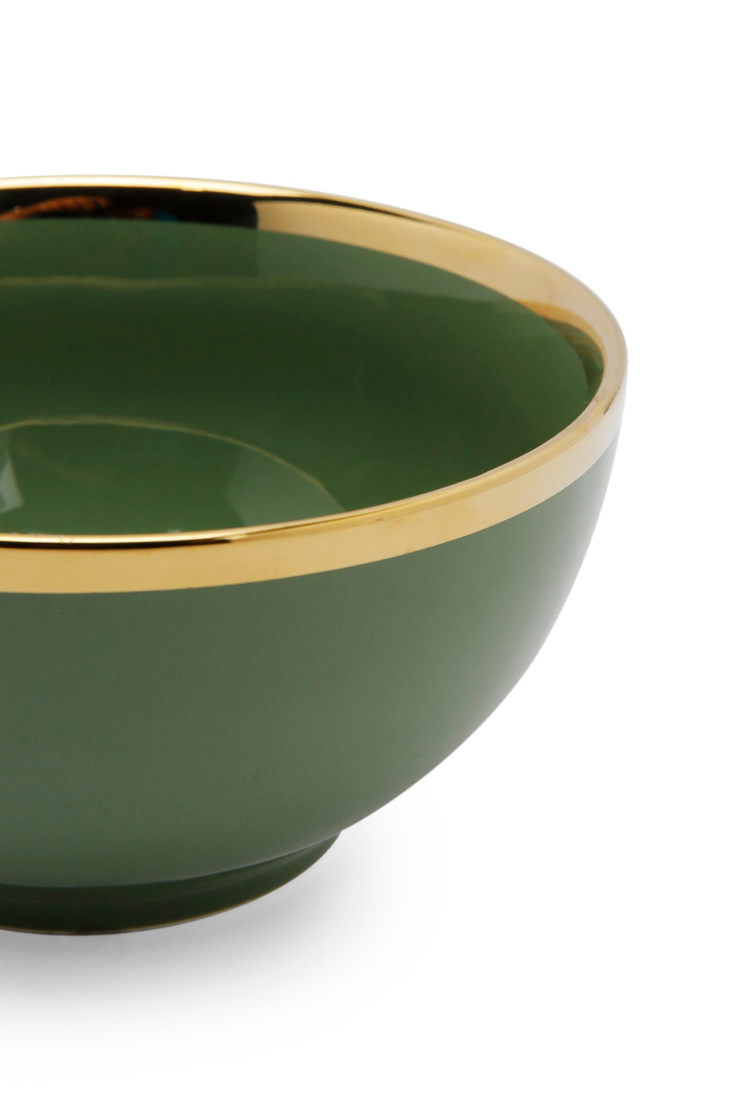 Redtag-Green-Bowl-With-Gold-Rim-Category:Bowls,-Colour:Green,-Deals:New-In,-Dept:Home,-Filter:Home-Dining,-HMW-DIN-Crockery,-New-In-HMW-DIN,-Non-Sale,-Section:Homewares,-W22A-Home-Dining-