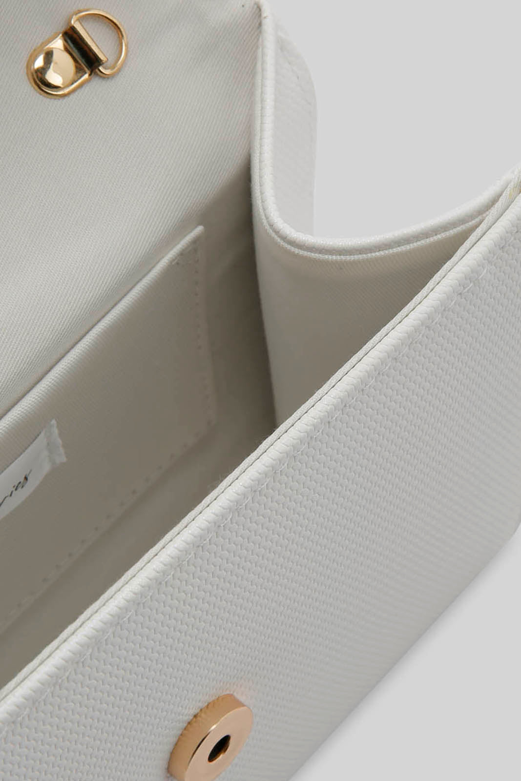 Redtag-White-Clutch-Bag-Metal-Bar-Category:Bags,-Colour:White,-Filter:Women's-Accessories,-New-In,-New-In-Women-ACC,-Non-Sale,-Section:Women,-W22B,-Women-Bags-Women-