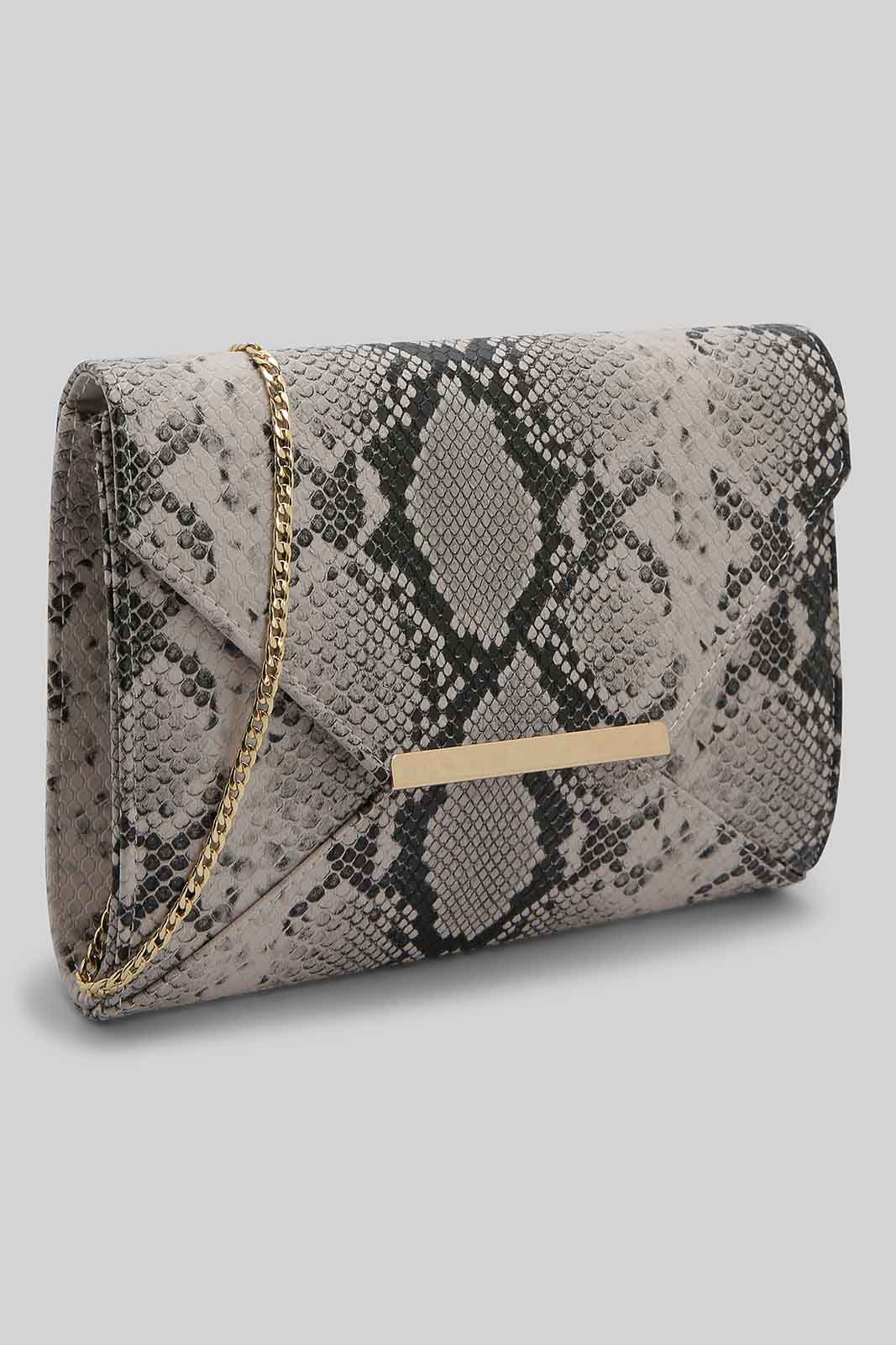 Redtag-Multi-Colour-Envelope-With-Metal-Bar-Category:Bags,-Colour:Assorted,-Filter:Women's-Accessories,-New-In,-New-In-Women-ACC,-Non-Sale,-Section:Women,-W22B,-Women-Bags-Women-