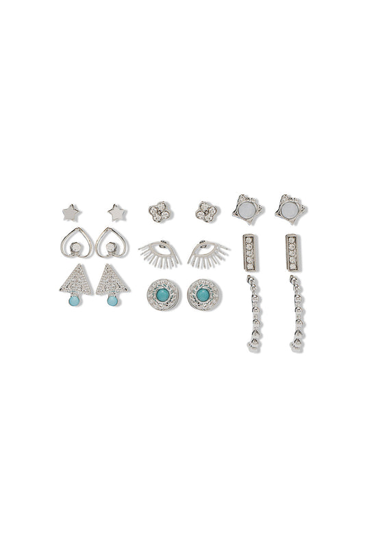 Redtag-Assorted-Earrings-Category:Jewellery,-Colour:Assorted,-Filter:Women's-Accessories,-LEC-Jewellery,-New-In,-New-In-Women-ACC,-Non-Sale,-Section:Women,-W22B-Women-