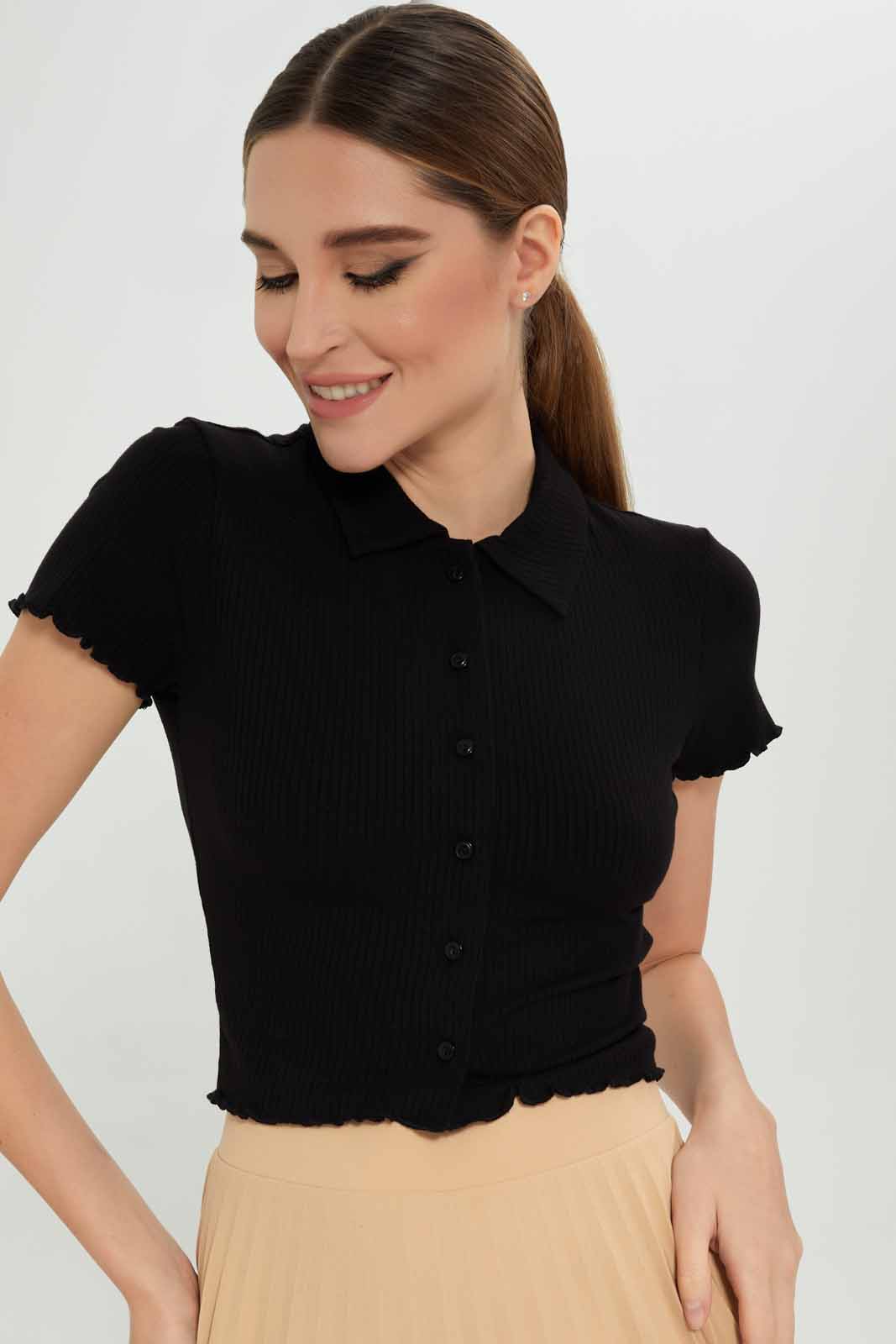 Redtag-Assorted-Collared-ShortSleeve-Top-Category:Tops,-Colour:Assorted,-Deals:New-In,-Dept:Ladieswear,-Filter:Women's-Clothing,-LEC,-LEC-Tops,-New-In-LEC-APL,-Non-Sale,-S23A,-Section:Women-Women's-