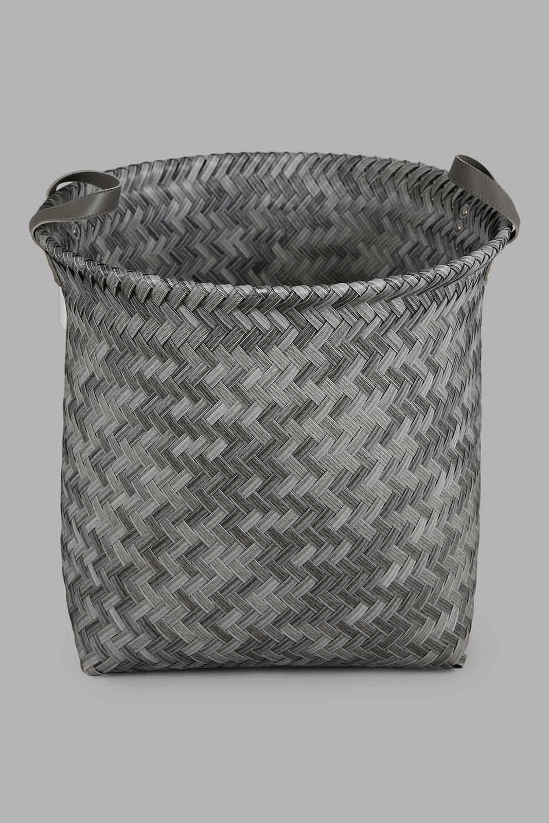 Redtag-Grey-Round-Laundry-Hamper-(Medium)-Category:Laundry-Hampers,-Colour:Grey,-Deals:New-In,-Dept:Home,-Filter:Home-Bathroom,-HMW-BAC-Bath-Accessories,-New-In-HMW-BAC,-Non-Sale,-Section:Homewares,-W22B-Home-Bathroom-