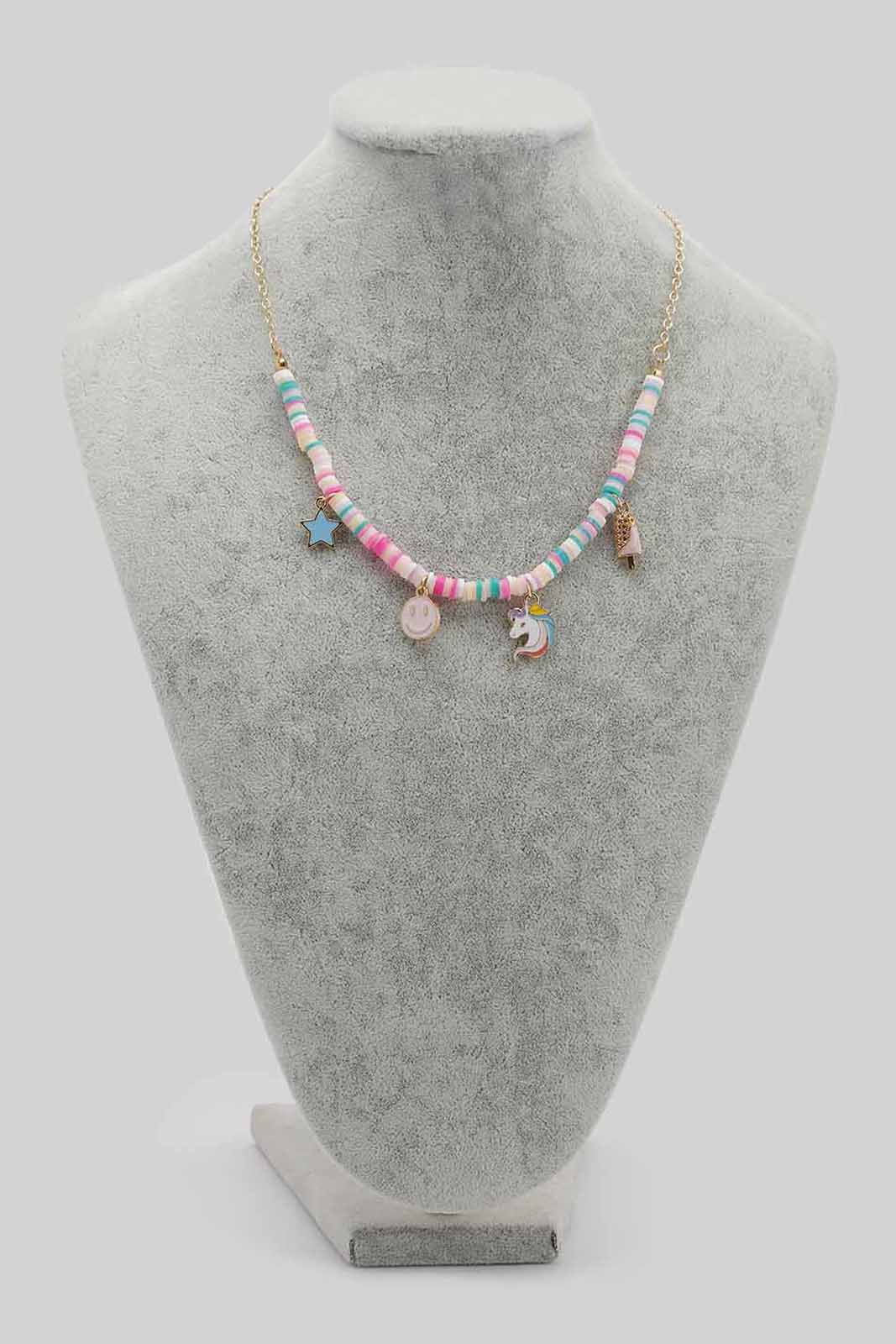 Redtag-S/1-Necklace+S/1-Bracelet-Category:Jewellery,-Colour:Assorted,-Filter:Girls-Accessories,-GIR-Jewellery,-New-In,-New-In-GIR-ACC,-Non-Sale,-Section:Girls-(0-to-14Yrs),-W22B-Girls-