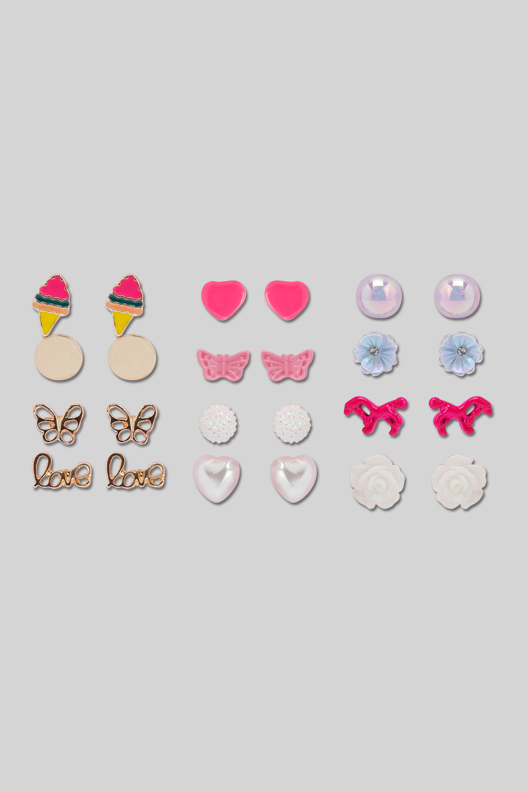 Redtag-Pink-S/12-Stud-Category:Jewellery,-Colour:Pink,-Filter:Girls-Accessories,-GIR-Jewellery,-New-In,-New-In-GIR-ACC,-Non-Sale,-Section:Girls-(0-to-14Yrs),-W22B-Girls-