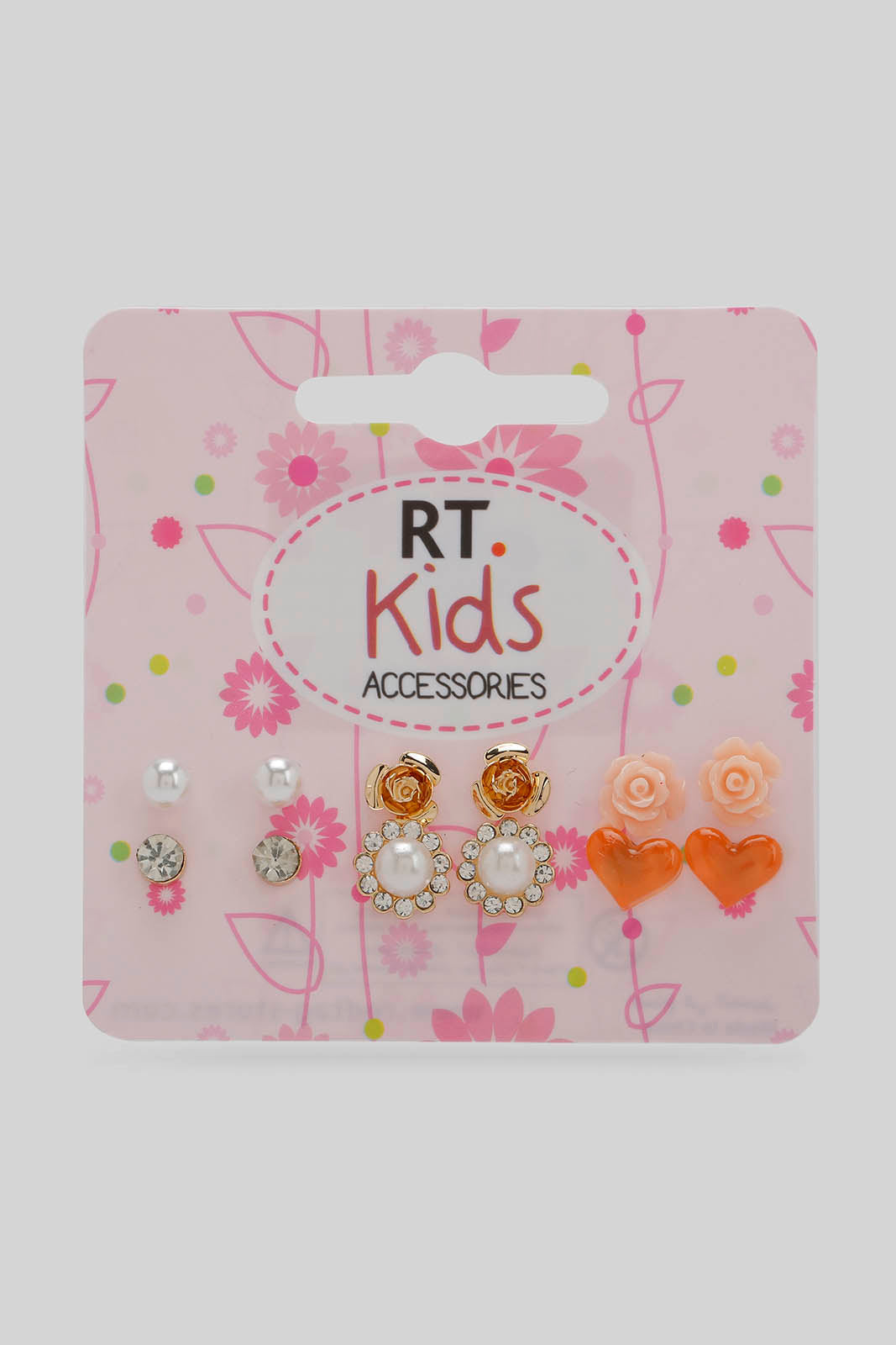 Redtag-S/6-Stud-Category:Jewellery,-Colour:Assorted,-Filter:Girls-Accessories,-GIR-Jewellery,-New-In,-New-In-GIR-ACC,-Non-Sale,-Section:Girls-(0-to-14Yrs),-W22B-Girls-