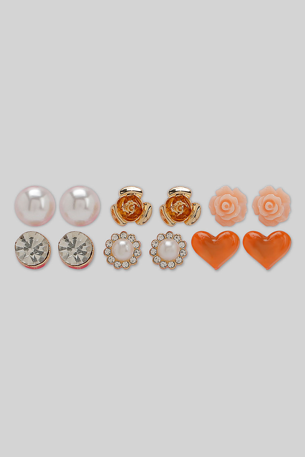 Redtag-S/6-Stud-Category:Jewellery,-Colour:Assorted,-Filter:Girls-Accessories,-GIR-Jewellery,-New-In,-New-In-GIR-ACC,-Non-Sale,-Section:Girls-(0-to-14Yrs),-W22B-Girls-