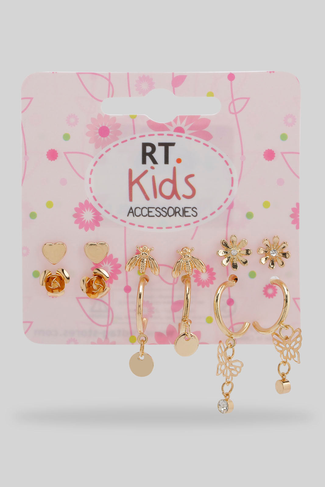 Redtag-S/6-Stud-Category:Jewellery,-Colour:Assorted,-Filter:Girls-Accessories,-GIR-Jewellery,-New-In,-New-In-GIR-ACC,-Non-Sale,-Section:Girls-(0-to-14Yrs),-W22B-Girls-