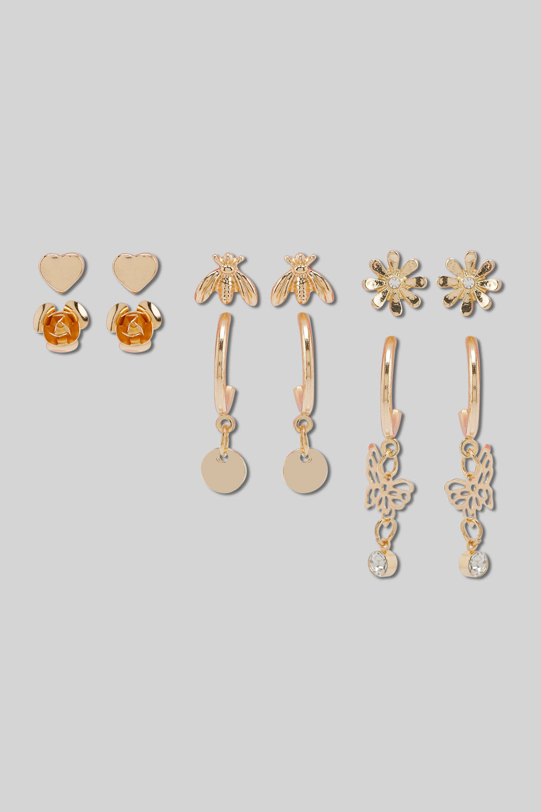 Redtag-S/6-Stud-Category:Jewellery,-Colour:Assorted,-Filter:Girls-Accessories,-GIR-Jewellery,-New-In,-New-In-GIR-ACC,-Non-Sale,-Section:Girls-(0-to-14Yrs),-W22B-Girls-