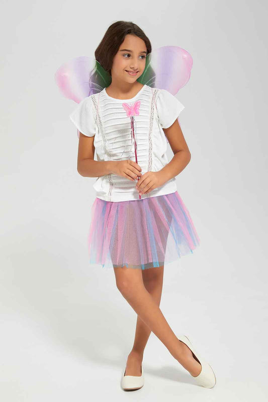 Redtag-Wing-Set-Category:Butterfly-Dress-Set,-Colour:Assorted,-Filter:Girls-Accessories,-GIR-Butterfly-Dress-Set,-New-In,-New-In-GIR-ACC,-Non-Sale,-Section:Girls-(0-to-14Yrs),-W22B-Girls-
