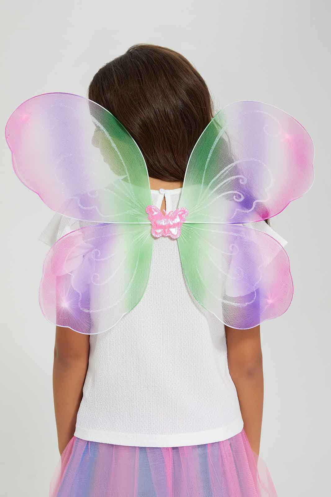 Redtag-Wing-Set-Category:Butterfly-Dress-Set,-Colour:Assorted,-Filter:Girls-Accessories,-GIR-Butterfly-Dress-Set,-New-In,-New-In-GIR-ACC,-Non-Sale,-Section:Girls-(0-to-14Yrs),-W22B-Girls-