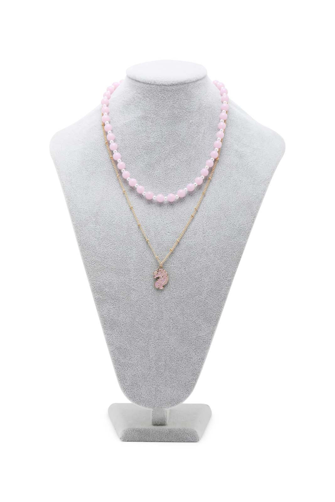 Redtag-S/1-Necklace+S/1-Bracelet-Category:Jewellery,-Colour:Assorted,-Dept:Girls,-Filter:Girls-Accessories,-GIR-Jewellery,-New-In,-New-In-GIR-ACC,-Non-Sale,-Section:Girls-(0-to-14Yrs),-W22B-Girls-