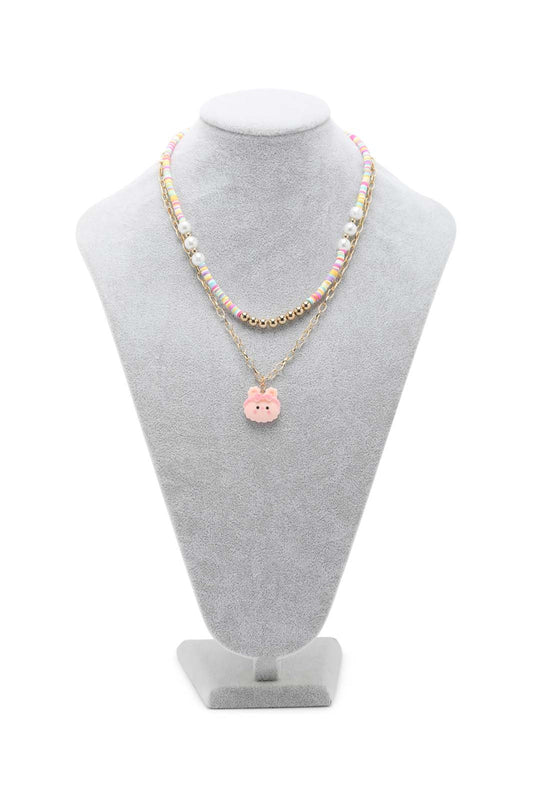 Redtag-S/1-Necklace+S/1-Ring-Category:Jewellery,-Colour:Assorted,-Dept:Girls,-Filter:Girls-Accessories,-GIR-Jewellery,-New-In,-New-In-GIR-ACC,-Non-Sale,-Section:Girls-(0-to-14Yrs),-W22B-Girls-