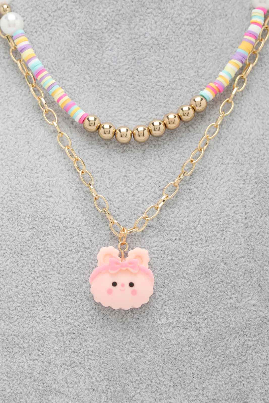 Redtag-S/1-Necklace+S/1-Ring-Category:Jewellery,-Colour:Assorted,-Dept:Girls,-Filter:Girls-Accessories,-GIR-Jewellery,-New-In,-New-In-GIR-ACC,-Non-Sale,-Section:Girls-(0-to-14Yrs),-W22B-Girls-