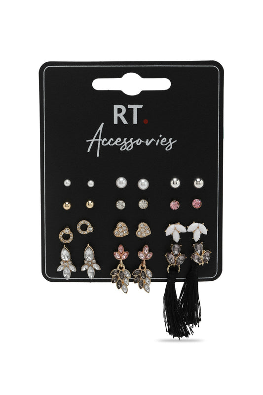 Redtag-Earrings-Category:Jewellery,-Colour:Assorted,-Dept:Ladieswear,-Filter:Women's-Accessories,-LEC-Jewellery,-New-In,-New-In-Women-ACC,-Non-Sale,-Section:Women,-W22B-Women-