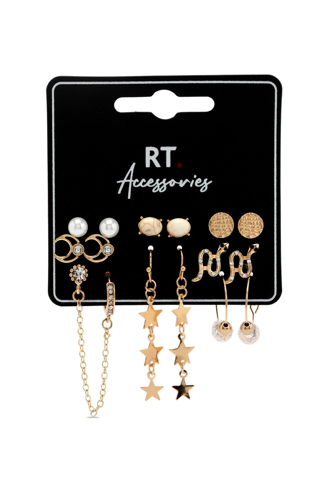 Redtag-Earrings-Category:Jewellery,-Colour:Assorted,-Dept:Ladieswear,-Filter:Women's-Accessories,-LEC-Jewellery,-New-In,-New-In-Women-ACC,-Non-Sale,-Section:Women,-W22B-Women-