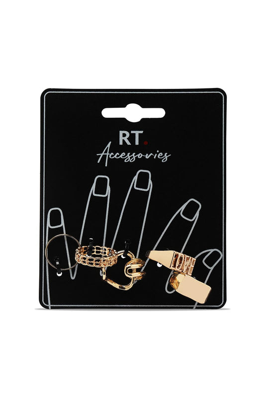 Redtag-Ring-Set-Category:Jewellery,-Colour:Assorted,-Dept:Ladieswear,-Filter:Women's-Accessories,-New-In,-New-In-Women-ACC,-Non-Sale,-Section:Women,-W22B,-Women-Jewellery-Women-