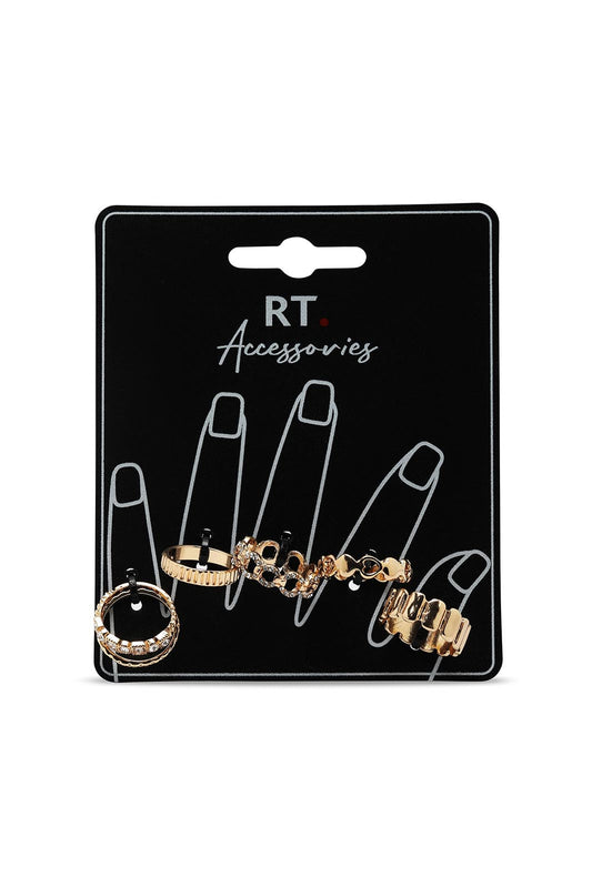 Redtag-Ring-Set-Category:Jewellery,-Colour:Assorted,-Dept:Ladieswear,-Filter:Women's-Accessories,-LEC-Jewellery,-New-In,-New-In-Women-ACC,-Non-Sale,-Section:Women,-W22B-Women-