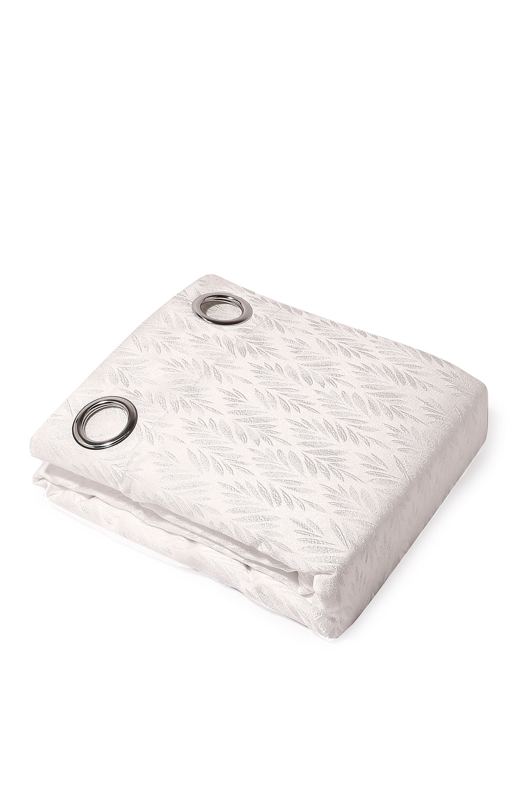 Redtag-Ivory-Leaves-Jacquard-Curtain-Pair-With-Lining-Category:Curtains,-Colour:Ivory,-Deals:New-In,-Dept:Home,-Filter:Home-Bedroom,-HMW-BED-Curtains,-New-In-HMW-BED,-Non-Sale,-S23A,-Section:Homewares-Home-Bedroom-