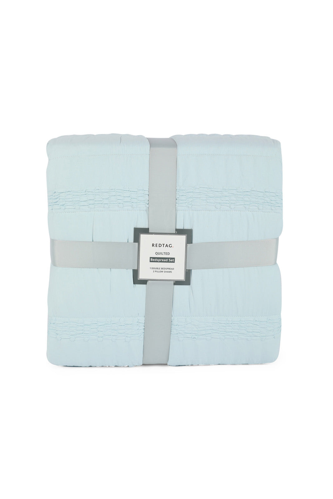 Redtag-Teal-3-Pc-Bedspread-Gathered-(Double-Size)-Category:Bedspreads,-Colour:Teal,-Deals:New-In,-Dept:Home,-Filter:Home-Bedroom,-HMW-BED-Bedspreads,-Nature,-New-In-HMW-BED,-Non-Sale,-Section:Homewares,-W22B-Home-Bedroom-