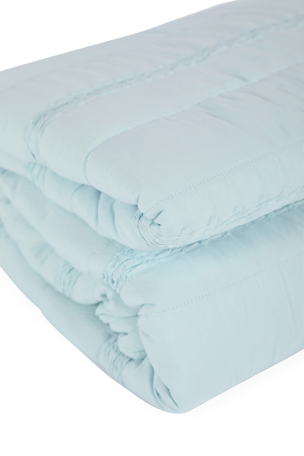 Redtag-Teal-3-Pc-Bedspread-Gathered-(Double-Size)-Category:Bedspreads,-Colour:Teal,-Deals:New-In,-Dept:Home,-Filter:Home-Bedroom,-HMW-BED-Bedspreads,-Nature,-New-In-HMW-BED,-Non-Sale,-Section:Homewares,-W22B-Home-Bedroom-