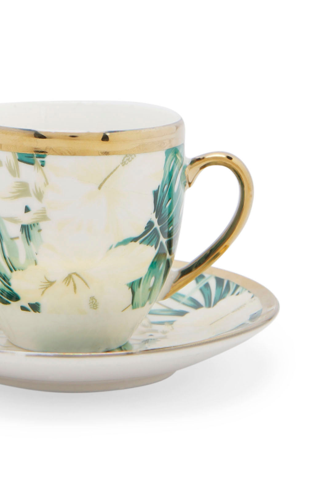 Redtag-Green-Floral-Espresso-Category:Cups-&-Mugs,-Colour:Assorted,-Deals:New-In,-Dept:Home,-Filter:Home-Dining,-HMW-DIN-Crockery,-New-In-HMW-DIN,-Non-Sale,-Section:Homewares,-W22A-Home-Dining-