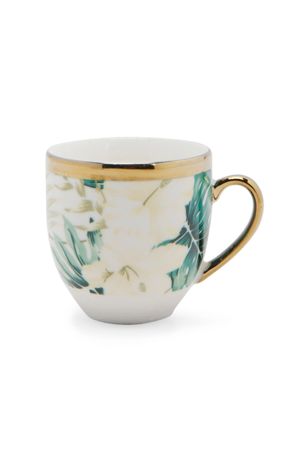 Redtag-Green-Floral-Espresso-Category:Cups-&-Mugs,-Colour:Assorted,-Deals:New-In,-Dept:Home,-Filter:Home-Dining,-HMW-DIN-Crockery,-New-In-HMW-DIN,-Non-Sale,-Section:Homewares,-W22A-Home-Dining-