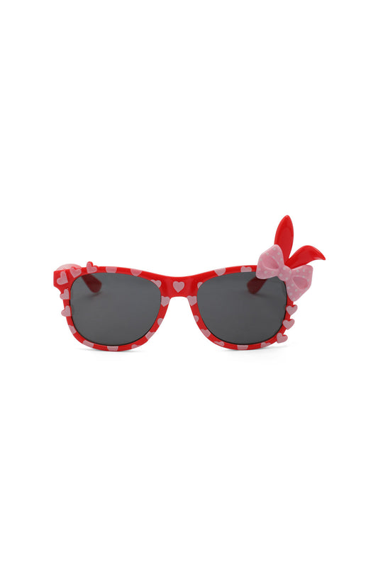 Redtag-Wayfarer-Bow-Embellished-Sunglasses-Category:Sunglasses,-Colour:Assorted,-Dept:Girls,-Filter:Girls-Accessories,-GIR-Sunglasses,-New-In,-New-In-GIR-ACC,-Non-Sale,-Section:Girls-(0-to-14Yrs),-W22B-Girls-