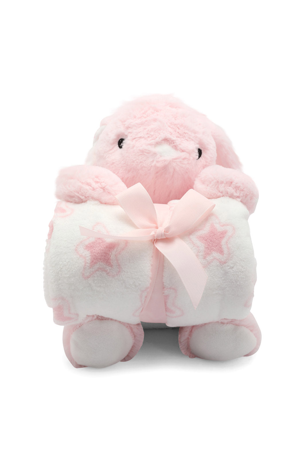 Redtag-Grey/Pink-Rabbit-2-Soft-Baby-Blanket-365,-Category:Newborn-Accessories,-Colour:Assorted,-Dept:New-Born,-Filter:Newborn-Accessories,-NBN-Newborn-Accessories,-New-In,-New-In-NBN-ACC,-Non-Sale,-Section:Boys-(0-to-14Yrs)-New-Born-Baby-