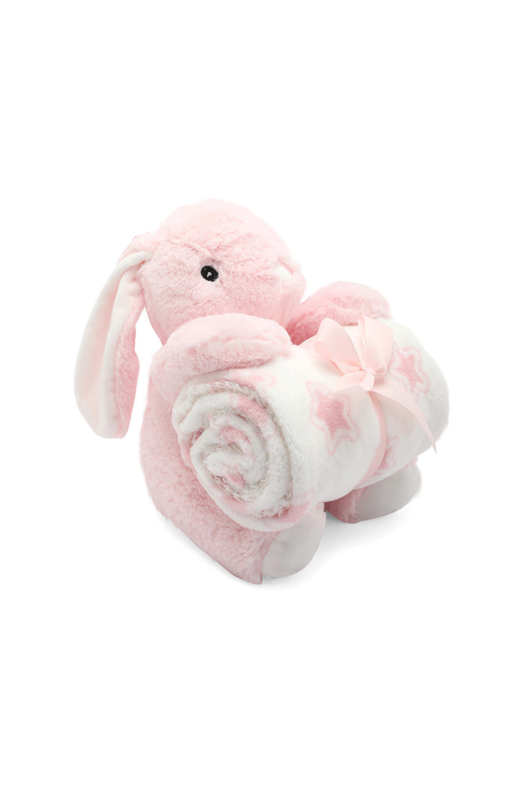 Redtag-Grey/Pink-Rabbit-2-Soft-Baby-Blanket-365,-Category:Newborn-Accessories,-Colour:Assorted,-Dept:New-Born,-Filter:Newborn-Accessories,-NBN-Newborn-Accessories,-New-In,-New-In-NBN-ACC,-Non-Sale,-Section:Boys-(0-to-14Yrs)-New-Born-Baby-