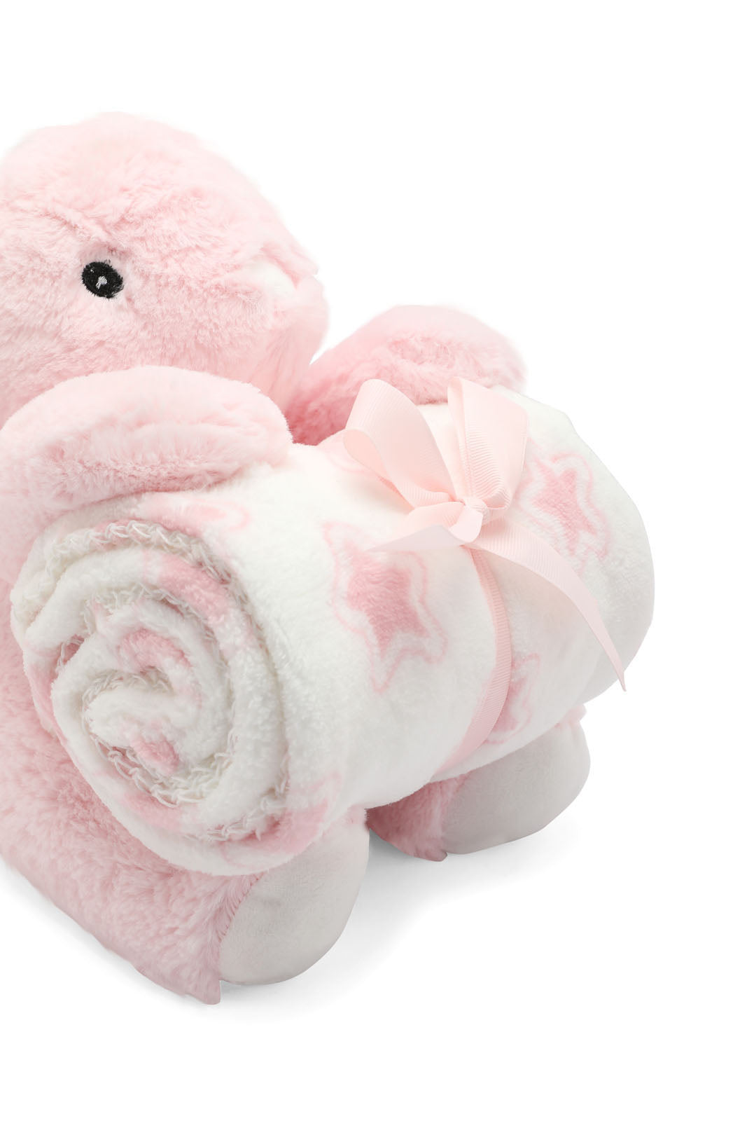 Redtag-Grey/Pink-Rabbit-2-Soft-Baby-Blanket-365,-Category:Newborn-Accessories,-Colour:Assorted,-Dept:New-Born,-Filter:Newborn-Accessories,-NBN-Newborn-Accessories,-New-In,-New-In-NBN-ACC,-Non-Sale,-Section:Boys-(0-to-14Yrs)-New-Born-Baby-