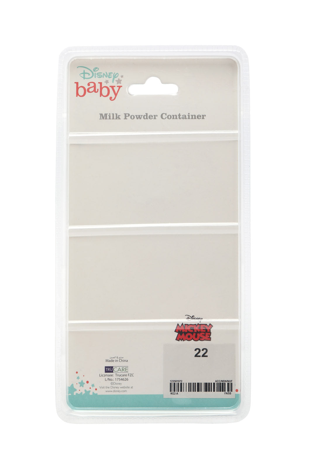 Redtag-Light-Mint/White-Mickey-Milk-Powder-Dispenser-Category:Newborn-Accessories,-CHR,-Colour:Mint,-Dept:New-Born,-Filter:Newborn-Accessories,-NBN-Newborn-Accessories,-New-In,-New-In-NBN-ACC,-Non-Sale,-Section:Boys-(0-to-14Yrs),-W22A-New-Born-Baby-