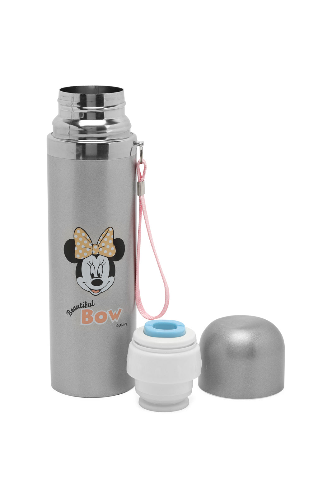 Redtag-Pink/White-Minnie-Stainless-Steel-Flask-Category:Newborn-Accessories,-CHR,-Colour:Pink,-Dept:New-Born,-Filter:Newborn-Accessories,-NBN-Newborn-Accessories,-New-In,-New-In-NBN-ACC,-Non-Sale,-Section:Boys-(0-to-14Yrs),-W22A-New-Born-Baby-