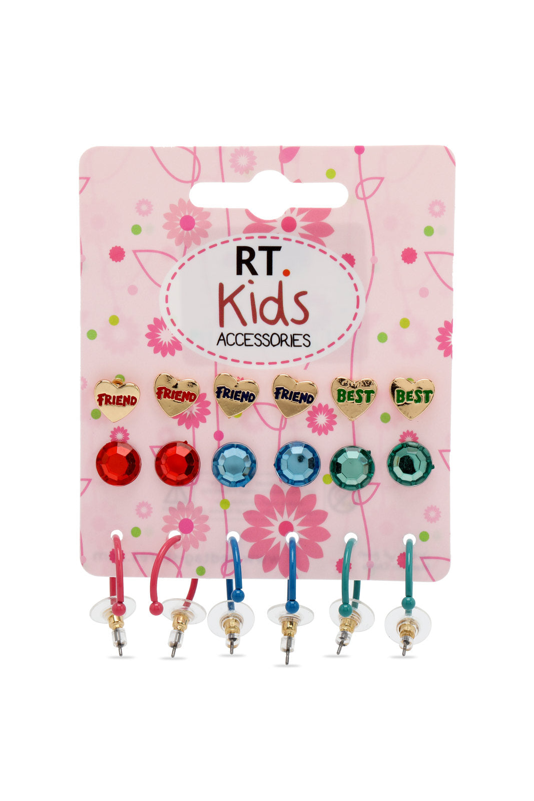 Redtag-Pink-S/18-Stud-Category:Jewellery,-Colour:Pink,-Dept:Girls,-Filter:Girls-Accessories,-GIR-Jewellery,-New-In,-New-In-GIR-ACC,-Non-Sale,-Section:Girls-(0-to-14Yrs),-W22B-Girls-