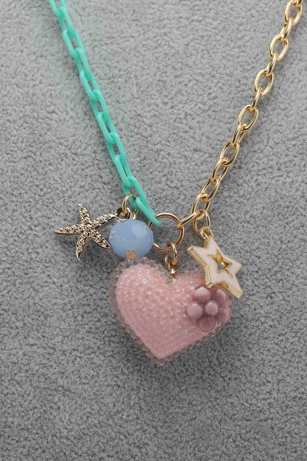 Redtag-S/1-Necklace+S/2-Stud+S/1-Ring-Category:Jewellery,-Colour:Assorted,-Dept:Girls,-Filter:Girls-Accessories,-GIR-Jewellery,-New-In,-New-In-GIR-ACC,-Non-Sale,-S23A,-Section:Girls-(0-to-14Yrs)-Girls-