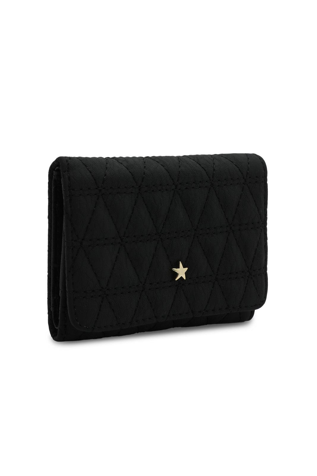 Redtag-Black-Qulited-Purse-Category:Purse,-Colour:Black,-Dept:Girls,-Filter:Girls-Accessories,-GIR-Bags,-New-In,-New-In-GIR-ACC,-Non-Sale,-S23A,-Section:Girls-(0-to-14Yrs)-Girls-