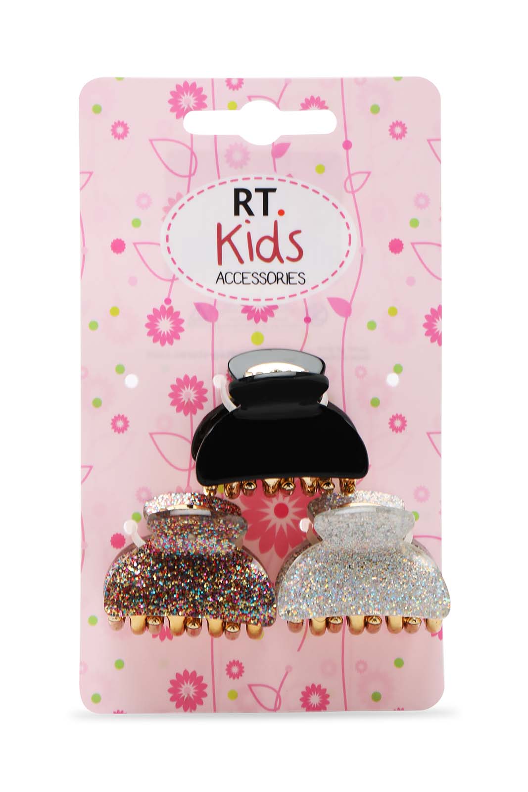 Redtag-S/3-4Cm-Hair-Claw-Category:Hair-Accessories,-Colour:Assorted,-Dept:Girls,-Filter:Girls-Accessories,-GIR-Hair-Accessories,-New-In,-New-In-GIR-ACC,-Non-Sale,-S23A,-Section:Girls-(0-to-14Yrs)-Girls-