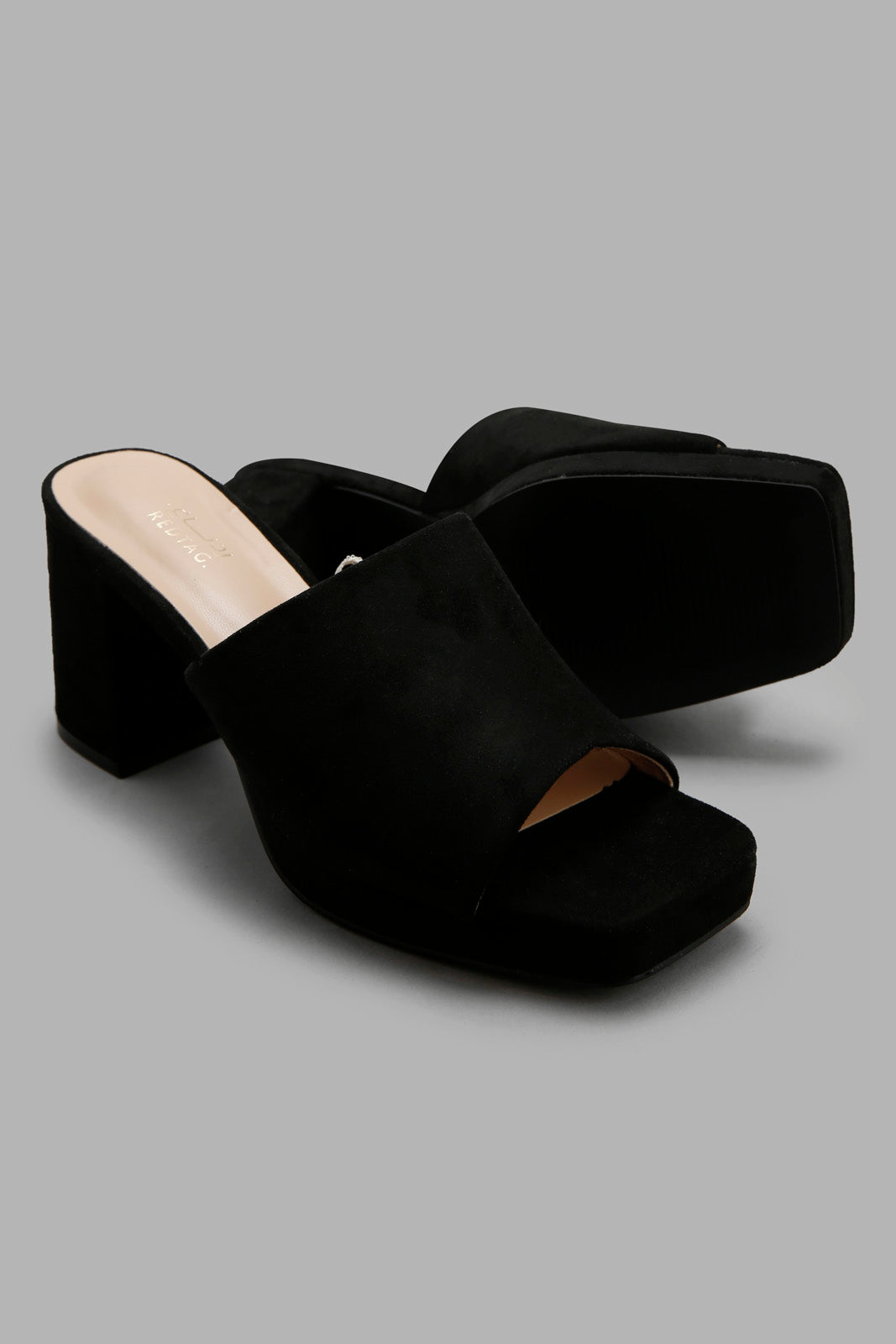 Redtag-Black-Platform-Mule-Category:Sandals,-Colour:Black,-Deals:New-In,-Filter:Women's-Footwear,-New-In-Women-FOO,-Non-Sale,-Section:Women,-W22B,-Women-Sandals-Women's-