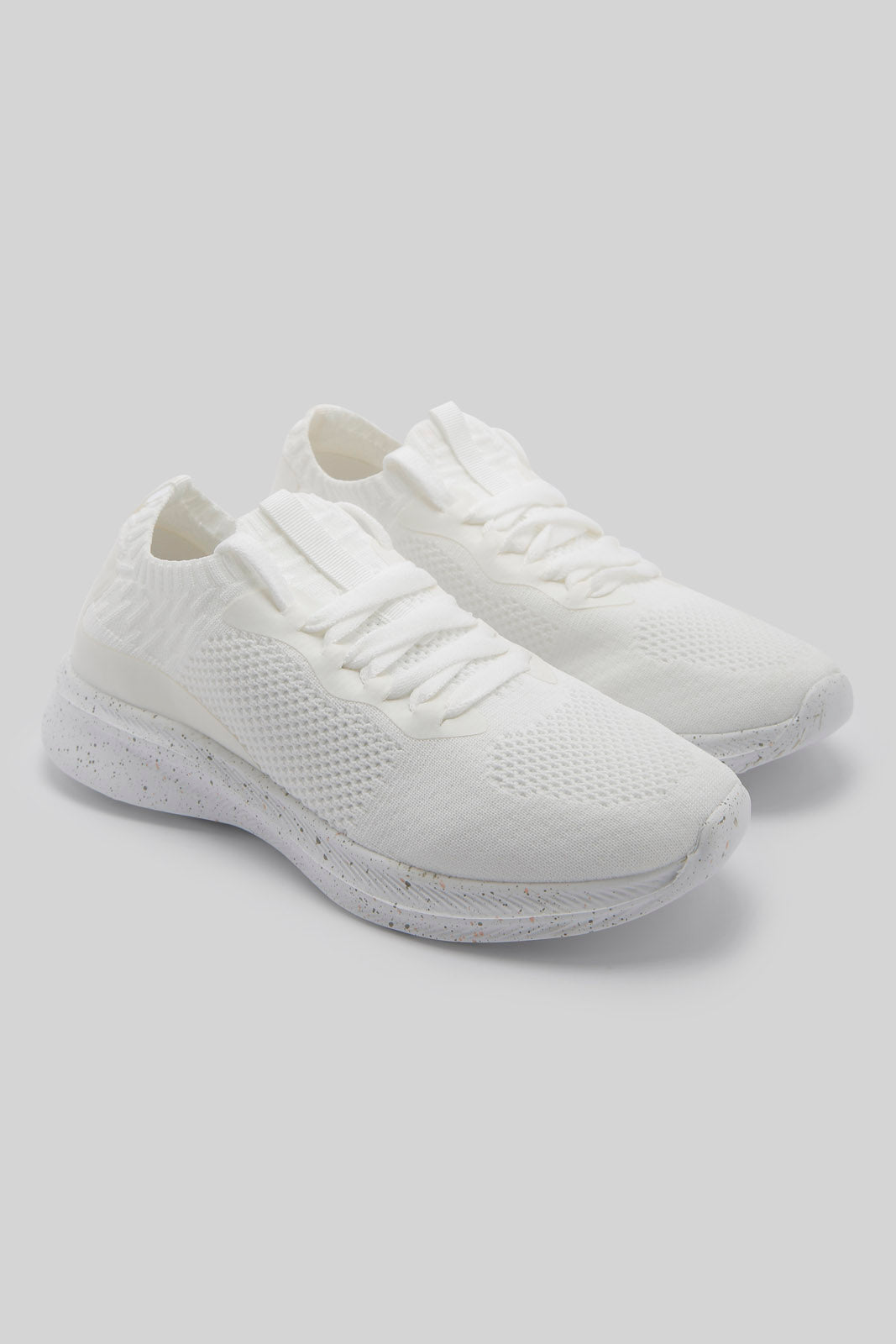 Redtag-White-Fly-Knit-Lace-Up-Sneaker-Category:Trainers,-Colour:White,-Deals:New-In,-Filter:Women's-Footwear,-New-In-Women-FOO,-Non-Sale,-Section:Women,-W22B,-Women-Trainers-Women's-