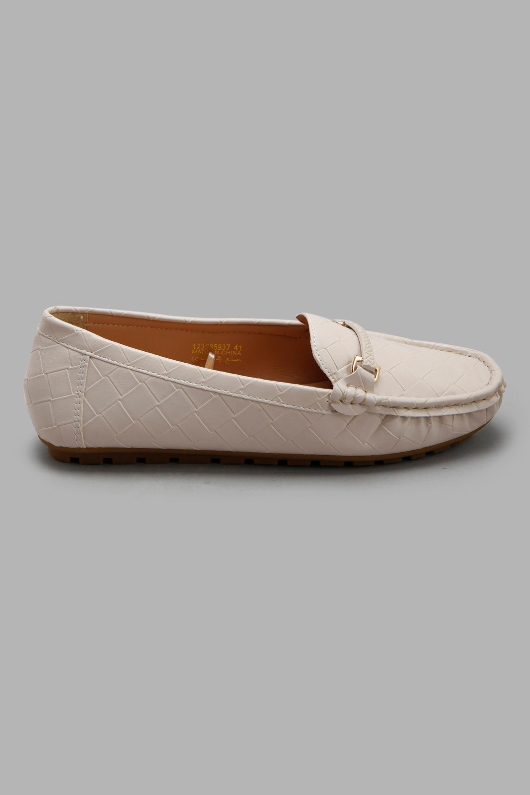 Redtag-Grey-Quilt-Moccasin-Category:Shoes,-Colour:Grey,-Deals:New-In,-Filter:Women's-Footwear,-New-In-Women-FOO,-Non-Sale,-Section:Women,-W22B,-Women-Shoes-Women's-