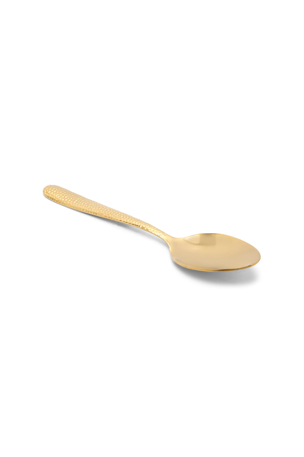Redtag-Gold-Tea-Spoon-Hammered-Finish-Set-(4-Piece)-Category:Spoons,-Colour:Gold,-Deals:New-In,-Dept:Home,-Filter:Home-Dining,-HMW-DIN-Cutlery,-New-In-HMW-DIN,-Non-Sale,-Section:Homewares,-W22B-Home-Dining-