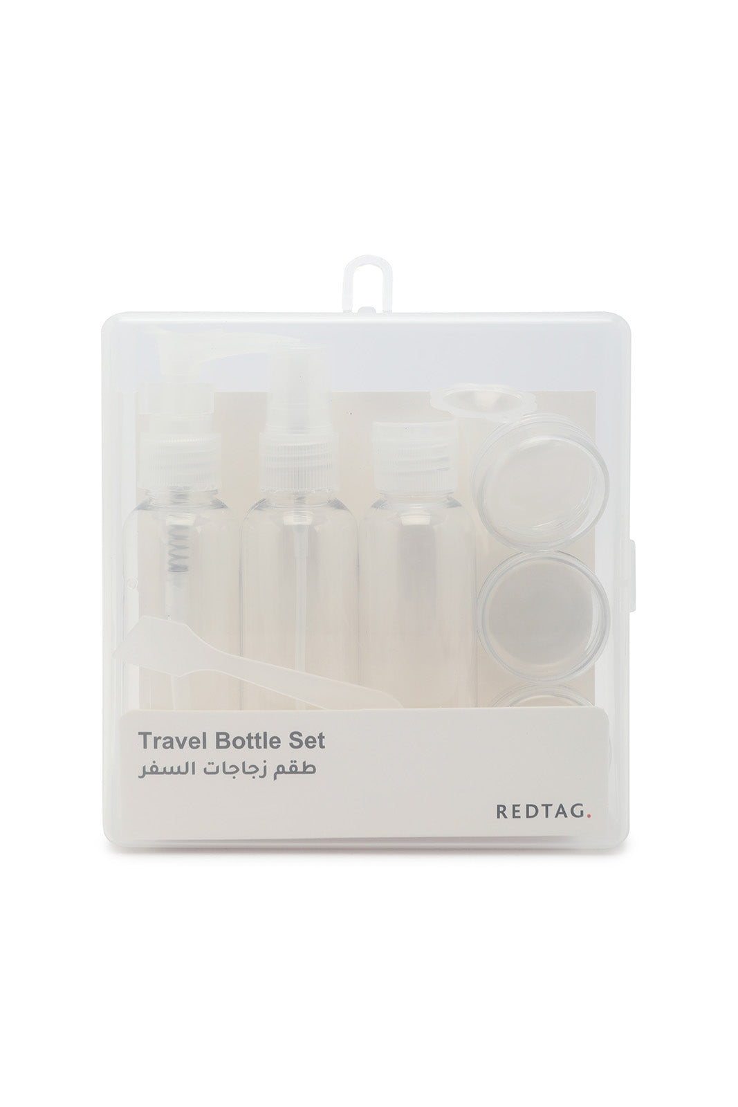 Redtag-White-4-In-1-Travel-Bottle-Set-Category:Bottles,-Colour:White,-Filter:Travel-Accessories,-IMP-Bottles,-New-In,-New-In-IMP-ACC,-Non-Sale,-S23A,-Section:Homewares-Travel-Accessories-
