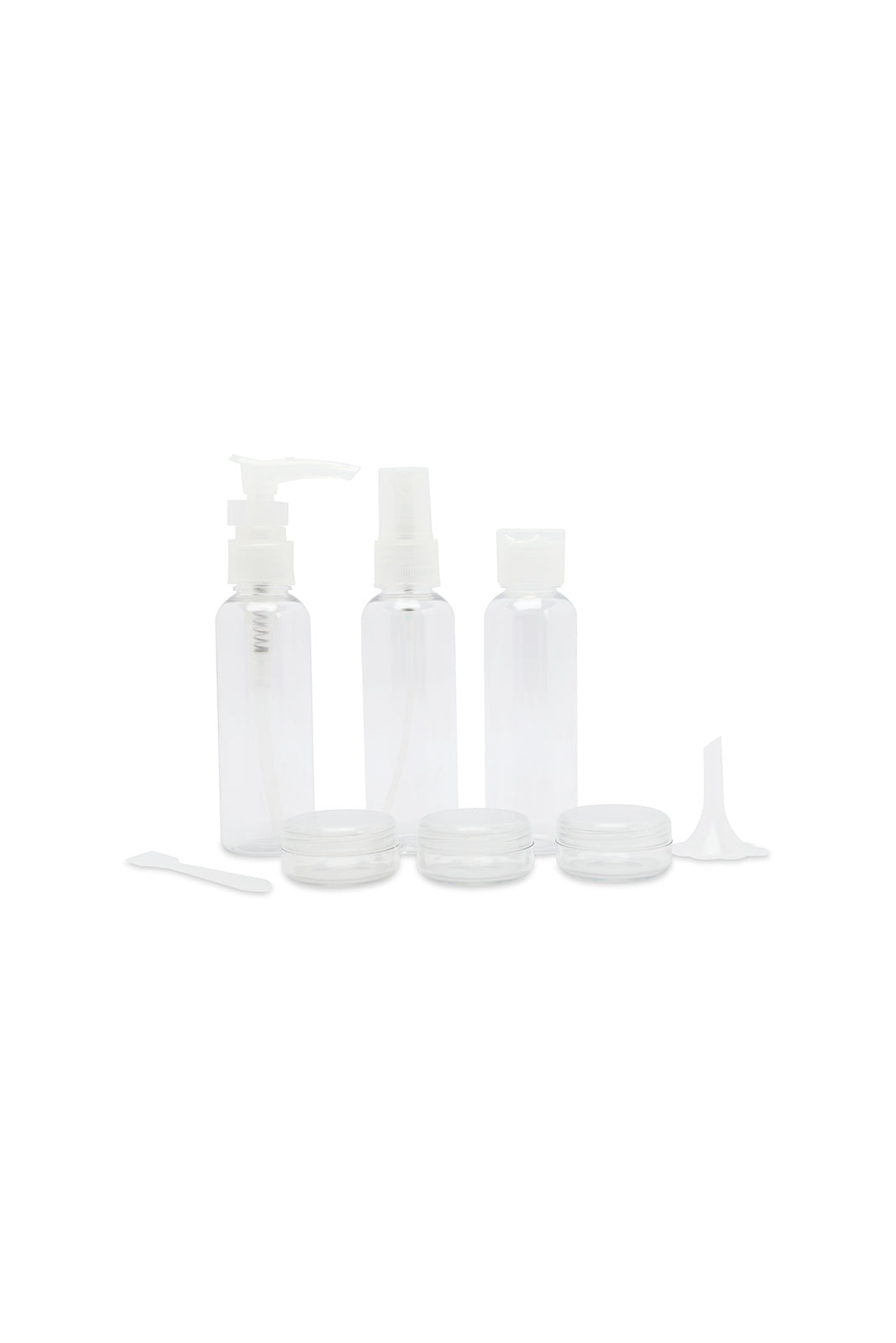 Redtag-White-4-In-1-Travel-Bottle-Set-Category:Bottles,-Colour:White,-Filter:Travel-Accessories,-IMP-Bottles,-New-In,-New-In-IMP-ACC,-Non-Sale,-S23A,-Section:Homewares-Travel-Accessories-