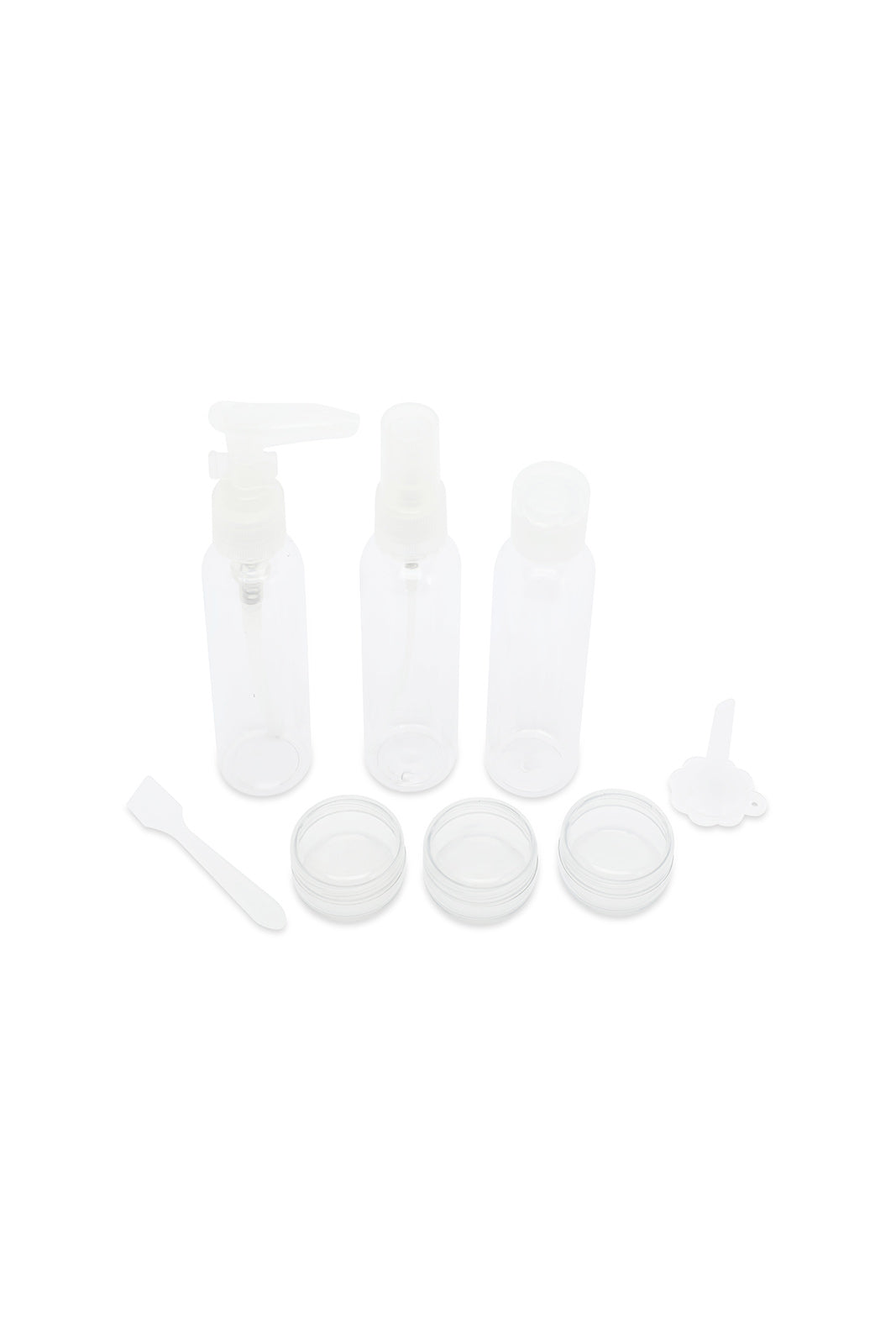Redtag-White-4-In-1-Travel-Bottle-Set-Category:Bottles,-Colour:White,-Filter:Travel-Accessories,-IMP-Bottles,-New-In,-New-In-IMP-ACC,-Non-Sale,-S23A,-Section:Homewares-Travel-Accessories-