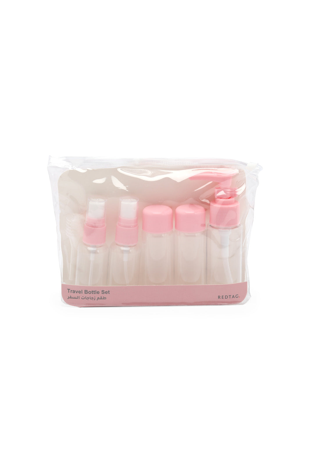 Redtag-Pink-4-In-1-Travel-Bottle-Set-Category:Bottles,-Colour:Pink,-Filter:Travel-Accessories,-IMP-Bottles,-New-In,-New-In-IMP-ACC,-Non-Sale,-S23A,-Section:Homewares-Travel-Accessories-