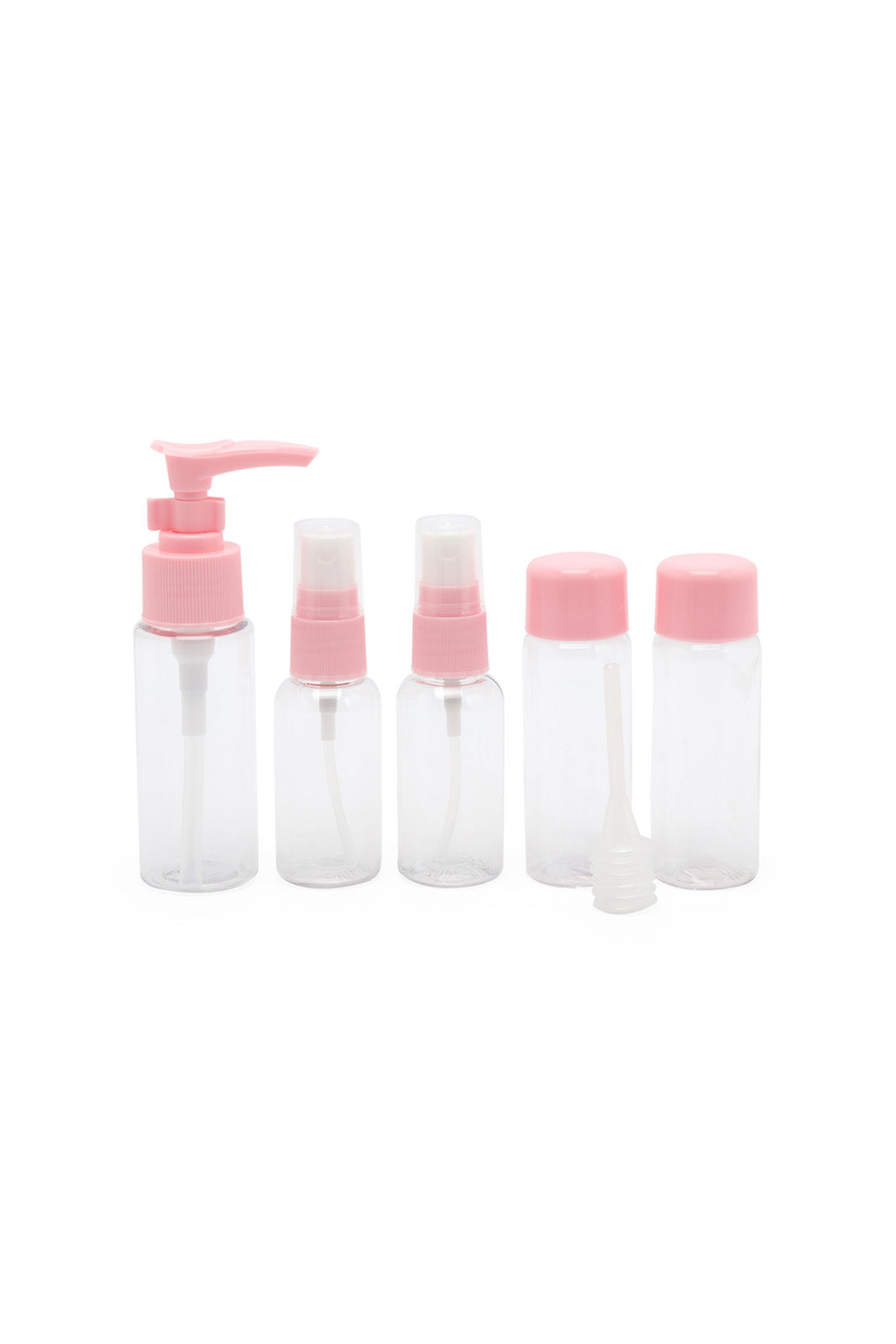 Redtag-Pink-4-In-1-Travel-Bottle-Set-Category:Bottles,-Colour:Pink,-Filter:Travel-Accessories,-IMP-Bottles,-New-In,-New-In-IMP-ACC,-Non-Sale,-S23A,-Section:Homewares-Travel-Accessories-