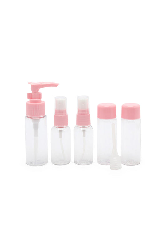 Redtag-Pink-4-In-1-Travel-Bottle-Set-Category:Bottles,-Colour:Pink,-Filter:Travel-Accessories,-IMP-Bottles,-New-In,-New-In-IMP-ACC,-Non-Sale,-S23A,-Section:Homewares-Travel-Accessories-